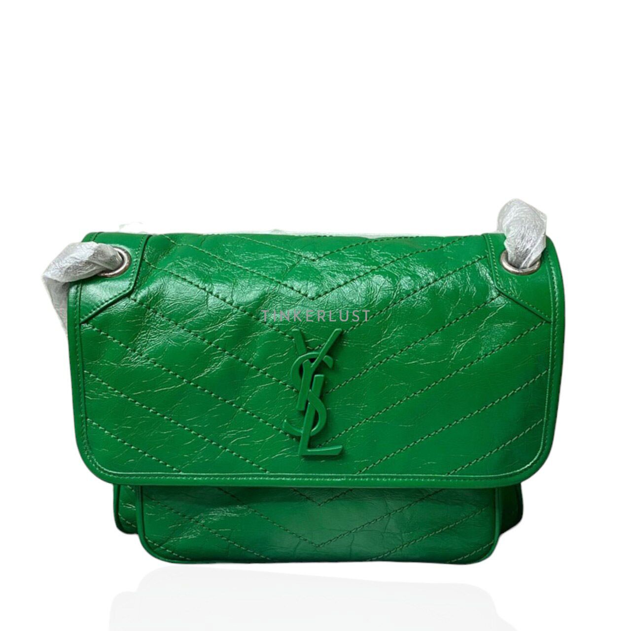 tas shoulder bag Saint Laurent Niki Medium Green RHW Shoulder Bag Tinkerlust